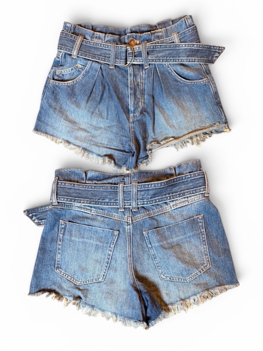 Free‎ People We The Free See You Sometime 100% Cotton Paperbag Shorts XS